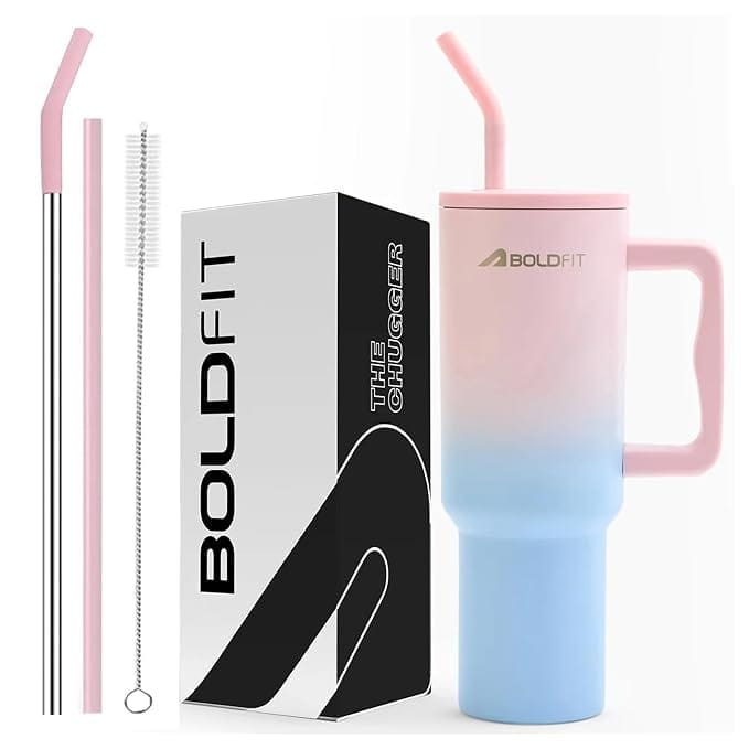 Boldfit Dual wall Insulated Tumbler / Chugger Candy 1200ml
