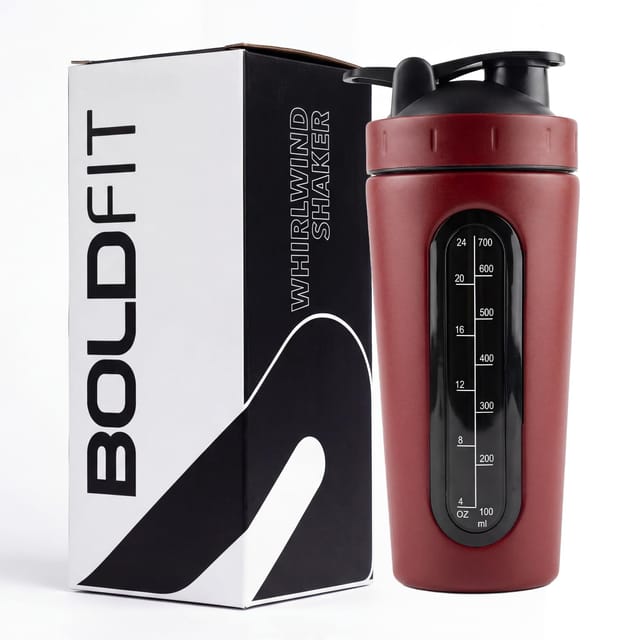 Boldfit Steel Shaker Premium Red 750ml