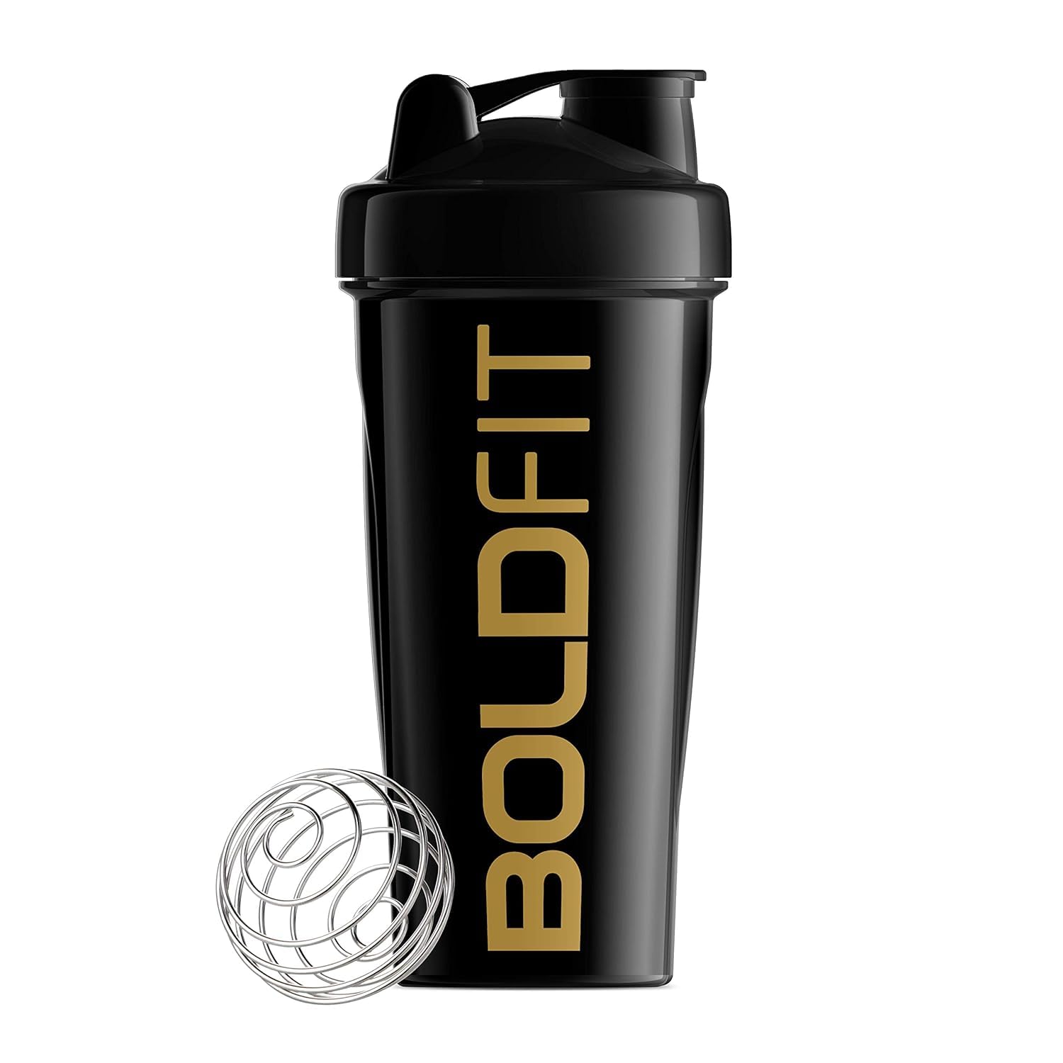 Boldfit Bold Shaker Plastic-BPA Free Black 700ml