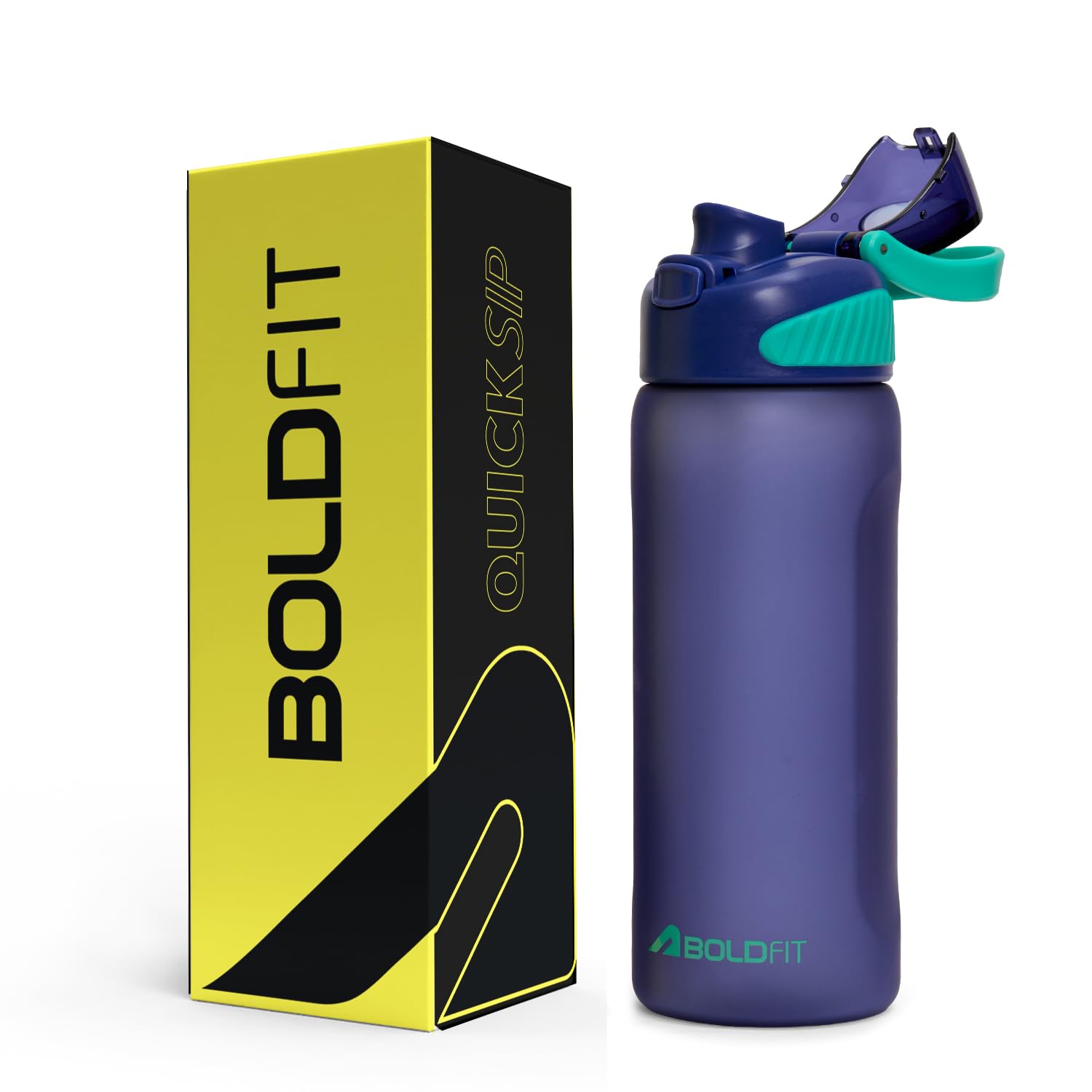 Boldfit QuickSip Bottle - Blue 1000ml