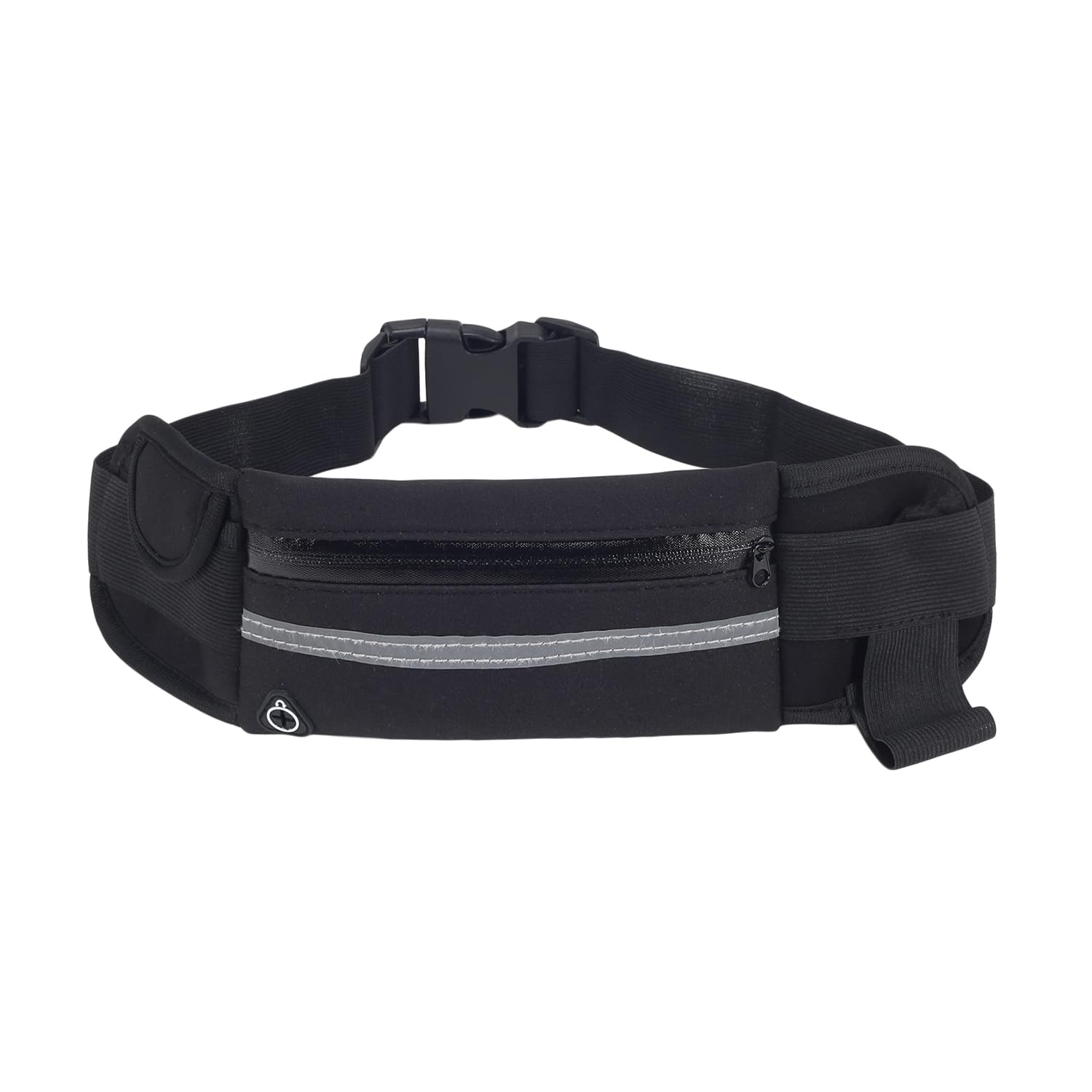 Boldfit Running Waist Bag Dashgear Neoprene Black Unisex