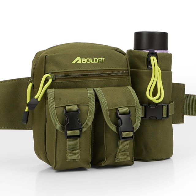Boldfit Tactical Waist Bag - Green