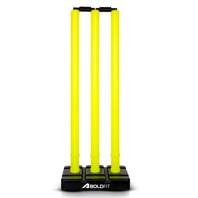 Boldfit Cricket Stumps Plastic Green Unisex