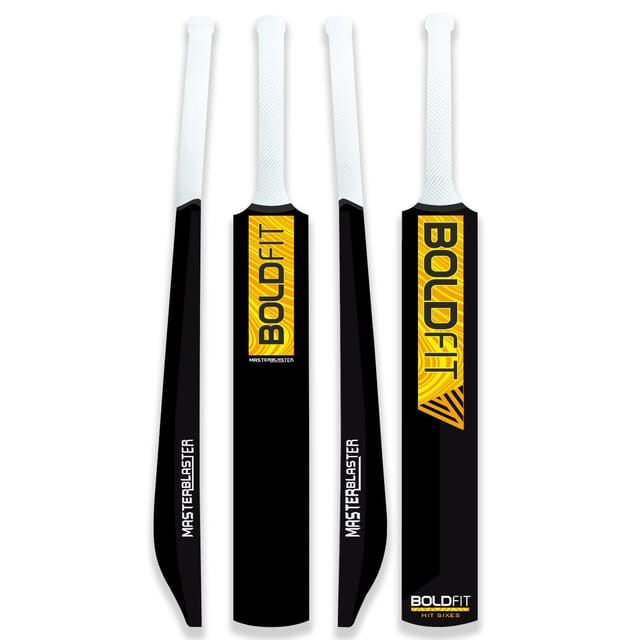 Boldfit Cricket Bat Plastic Black Adult