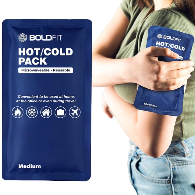 Boldfit Ice Pack Reusable Cooling Gel Blue Pack of 1 Adult