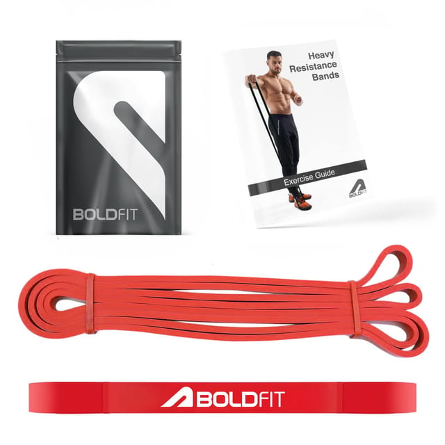 Boldfit Resistance Band Natural Rubber Red 7-15 kg Adult