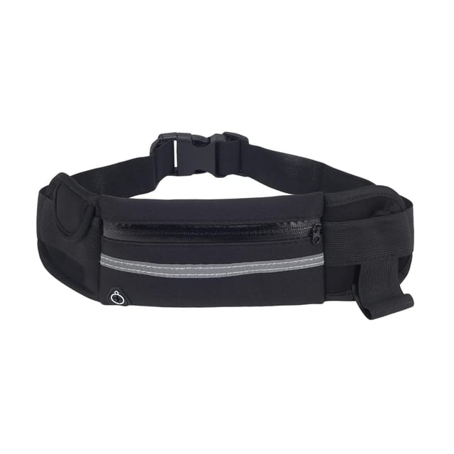 Boldfit Running Waist Bag Dashgear Neoprene Black Unisex