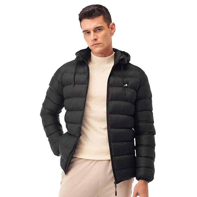Boldfit Puffer Jacket Black